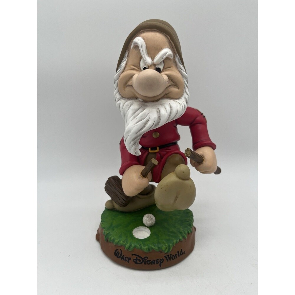 Walt Disney World Seven Dwarfs Grumpy 8” Golf Bobblehead From Snow White